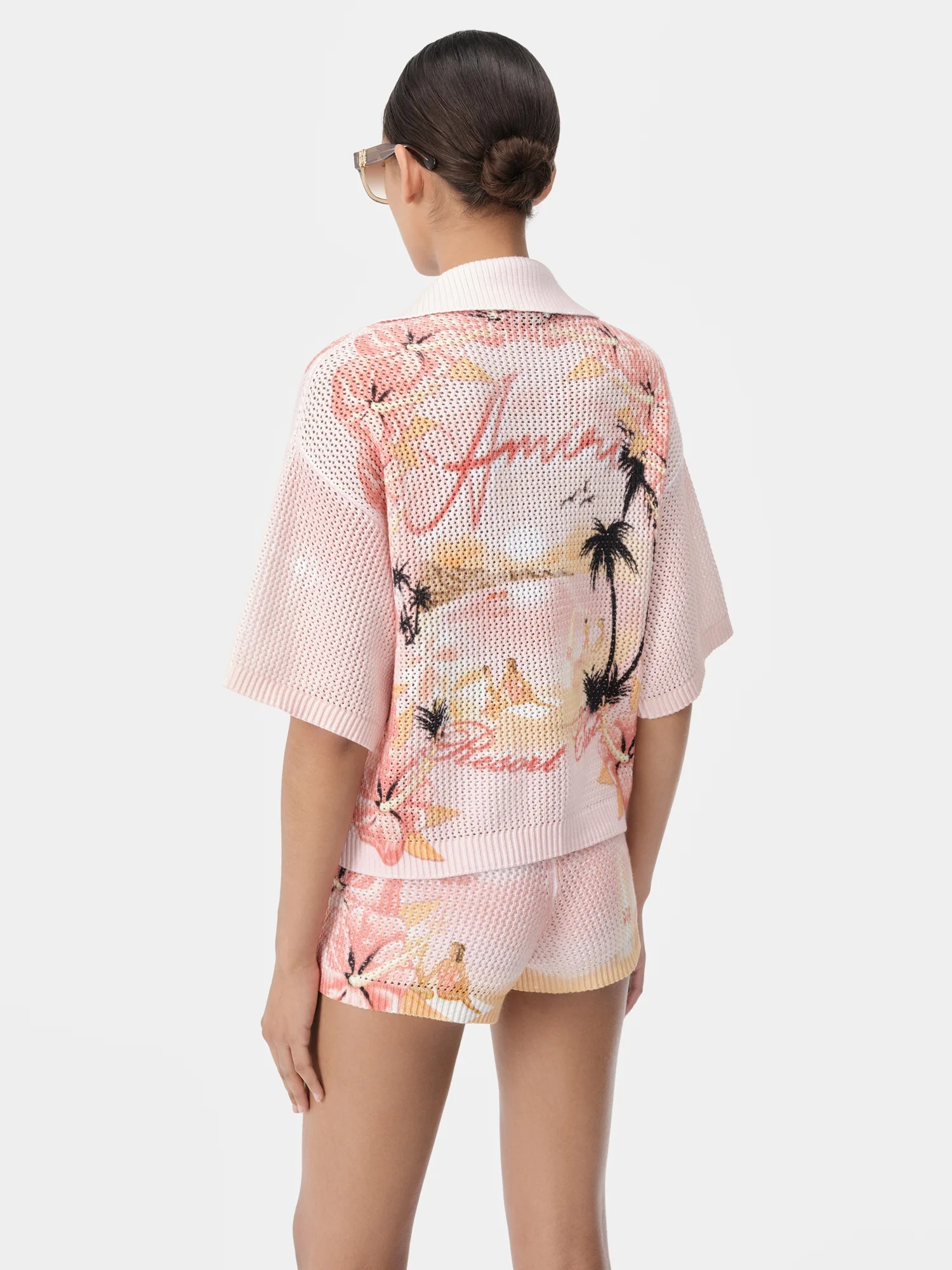 WOMEN'S AMIRI PARADISE CROCHET POLO - 4