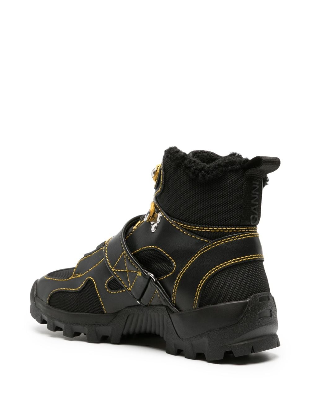 【関税込み】GANNI ブラック Performance Hiking ブーツ Black Performance Hiking Boots by GANNI on Sale