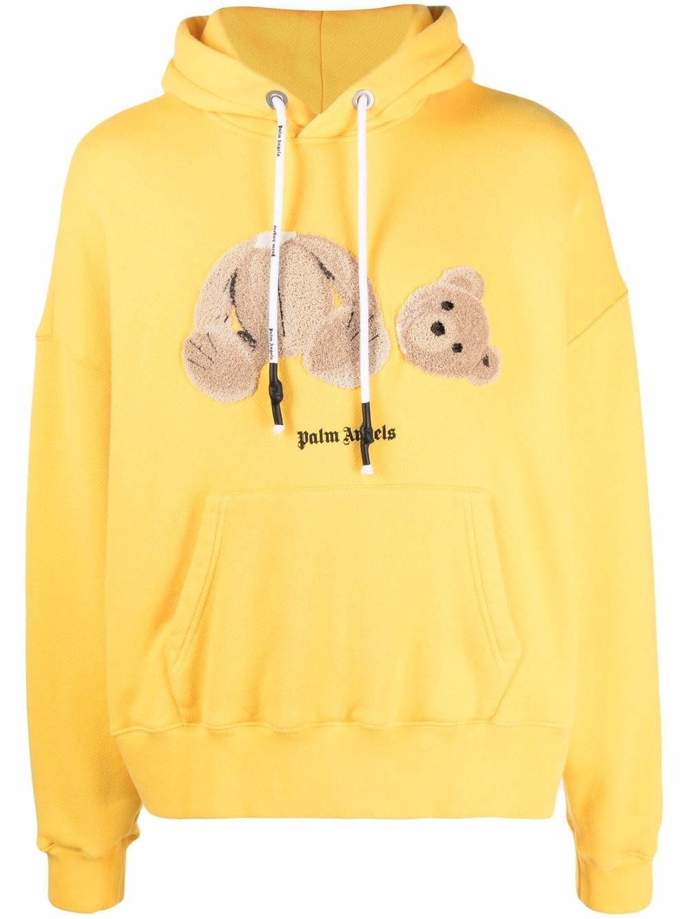 Bear logo-print hoodie - 1