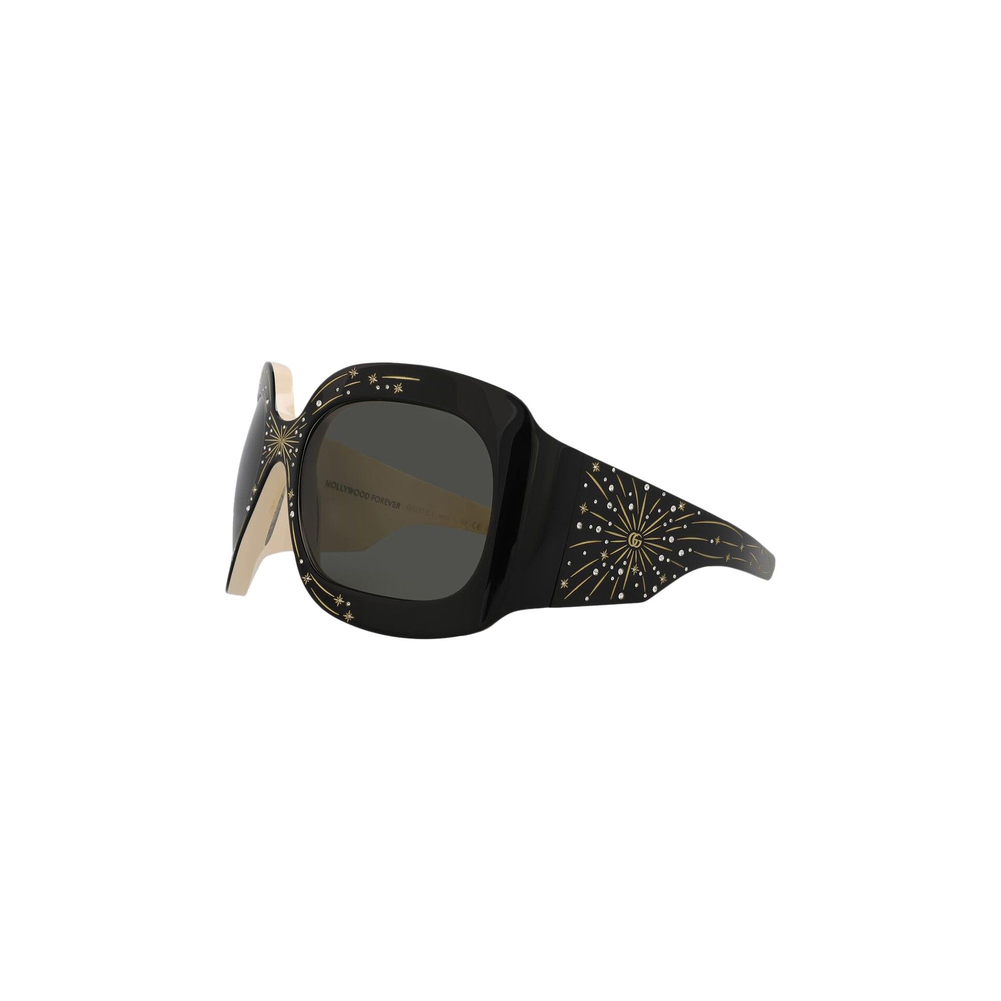 Gucci Wrap Around Sunglasses 'Black/Grey' - 3