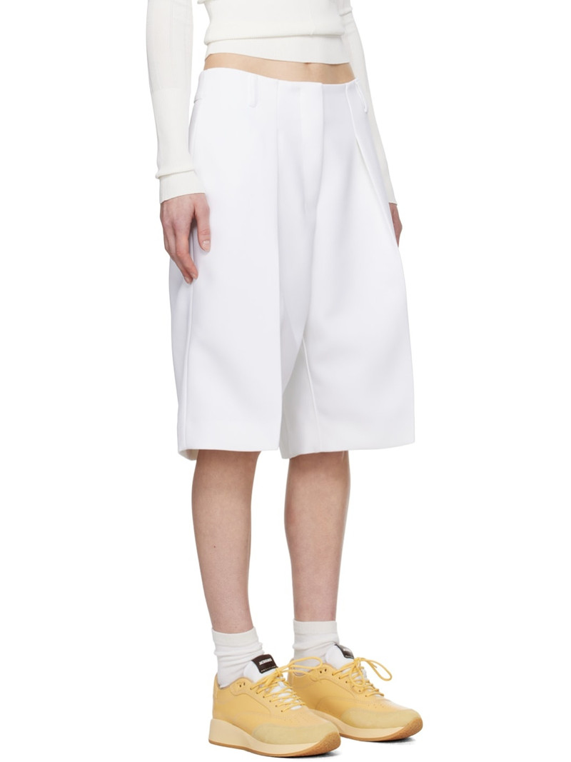 White Les Sculptures 'Le bermuda Ovalo' Shorts 2