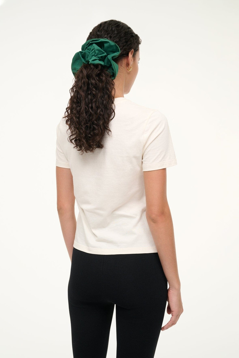 STAUD LULU SPORT TEE IVORY 4
