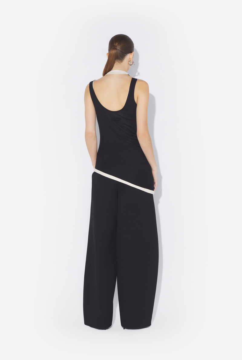 Jean Paul Gaultier THE BLACK DRAPED DOUBLE TANK TOP outlook