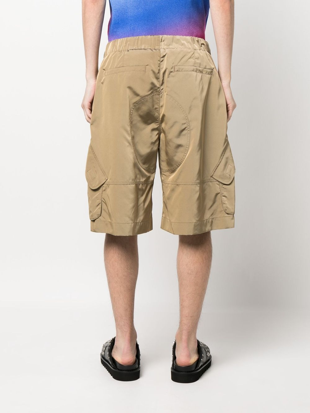 drawstring-waist shorts - 4