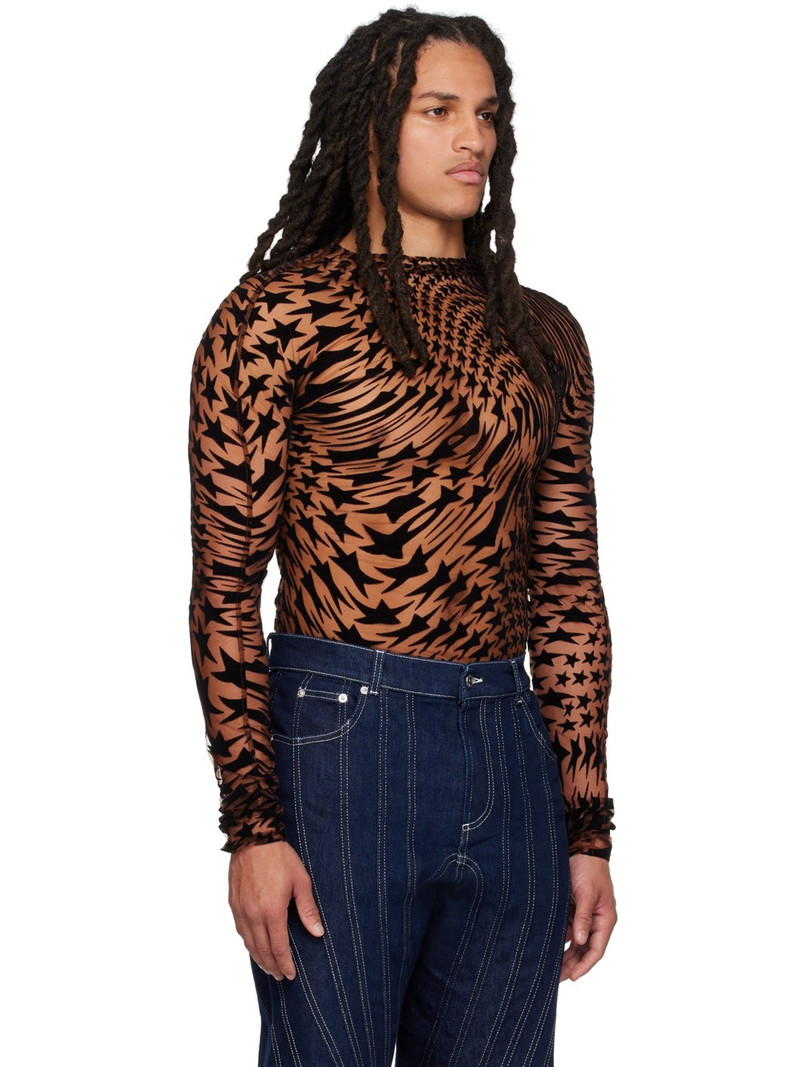 Brown & Black Star Turtleneck 2