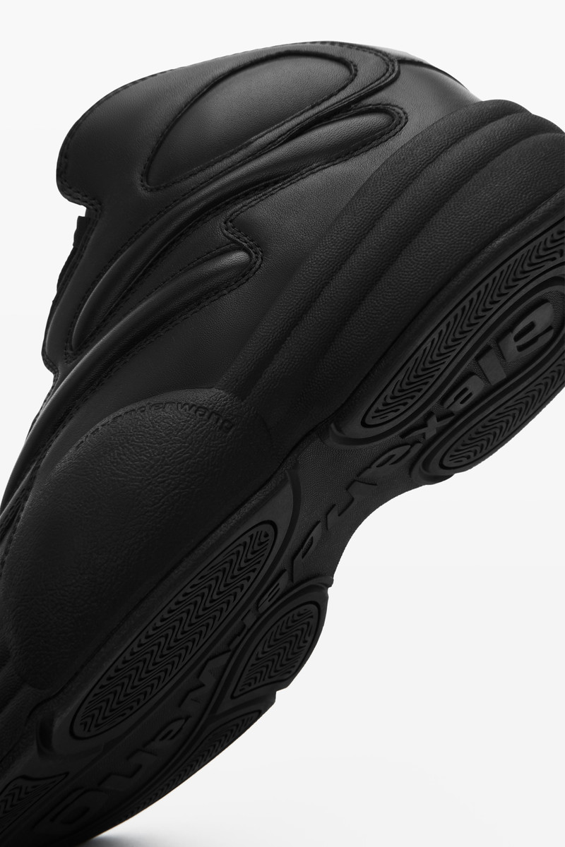 Alexander Wang AW HOOP SNEAKER IN LEATHER outlook