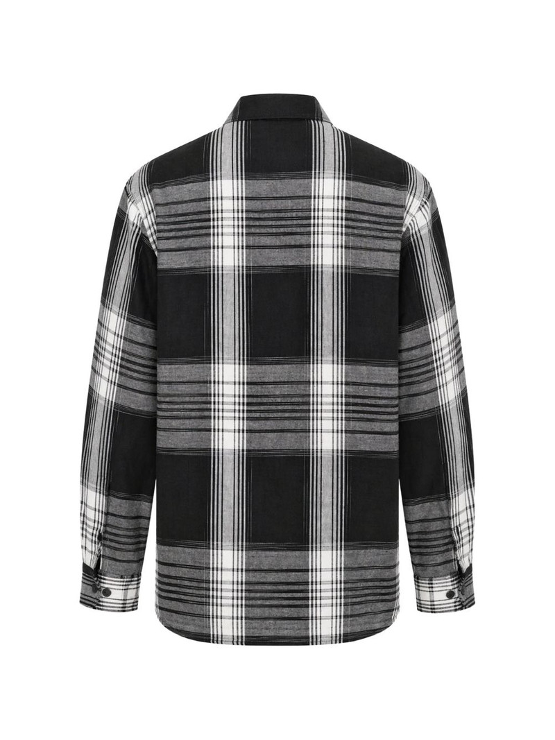 Yohji Yamamoto plaid button-down shirt outlook