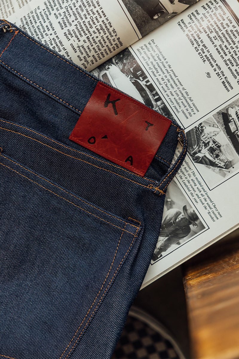 The Barrel Classic Straight Natural Slub Indigo - Raw 12.5oz Selvedge 6