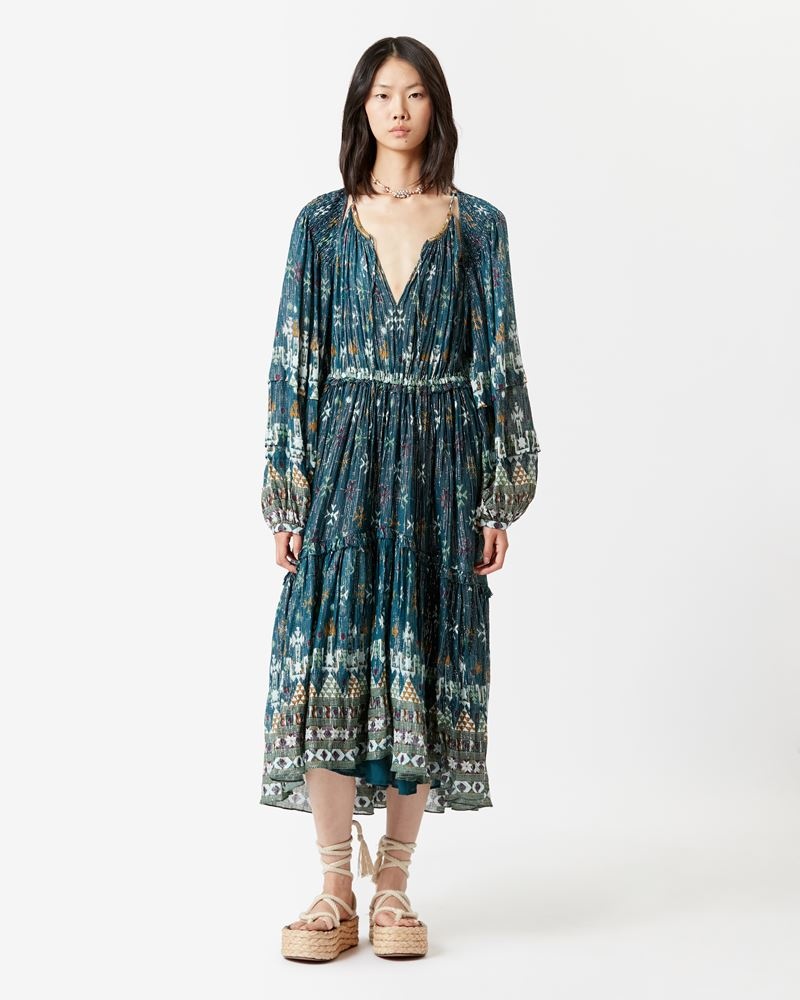 FRATELA COTTON AND LUREX DRESS - 2
