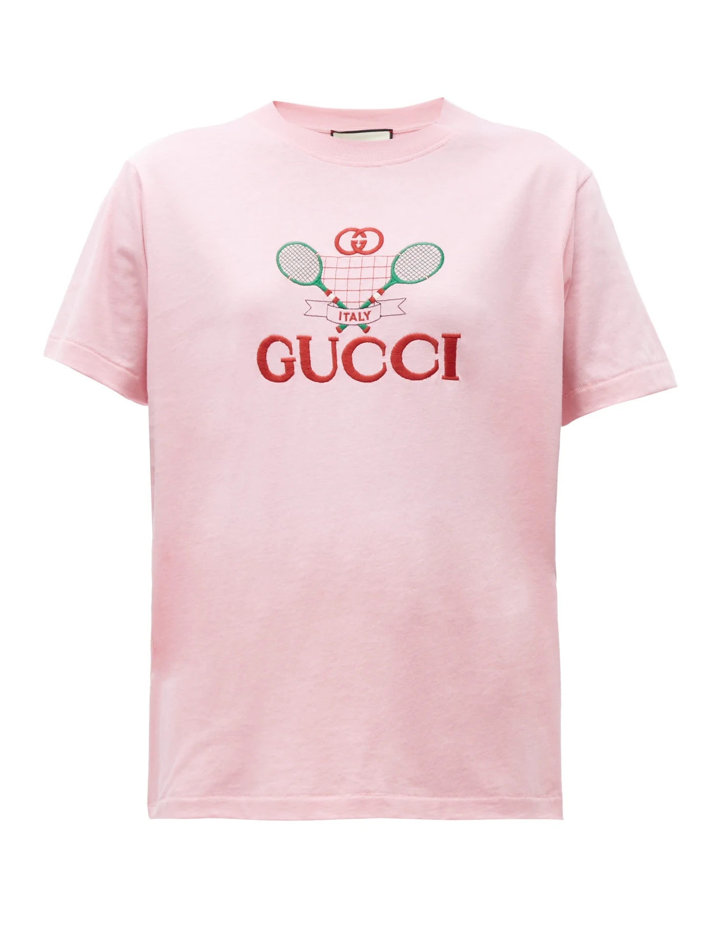 GG logo-embroidered cotton T-shirt - 1