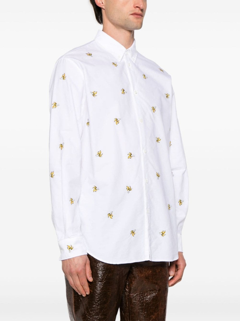 fruit-embroidered cotton shirt 3