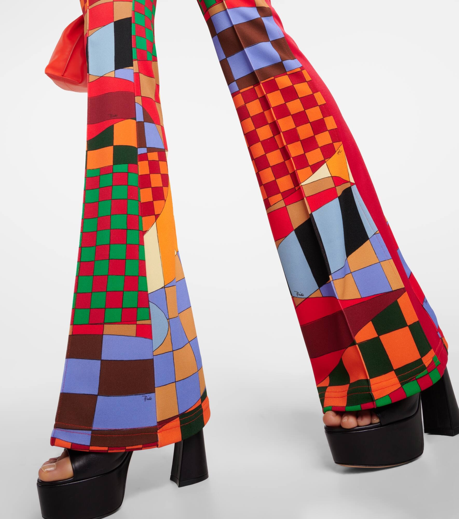 Giardino jersey flared pants - 5