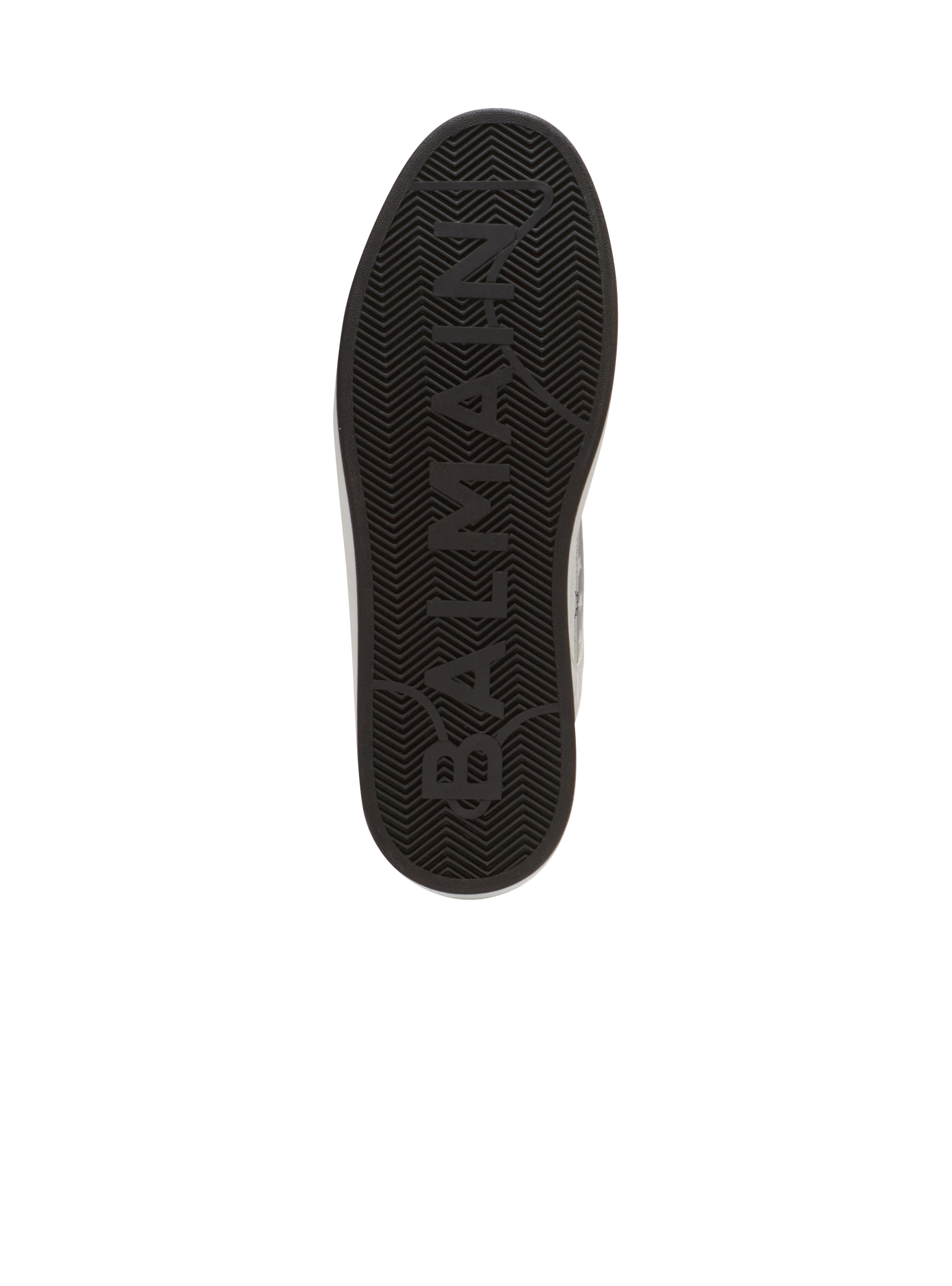 Balmain B-Court Mid Top star print leather trainers | REVERSIBLE