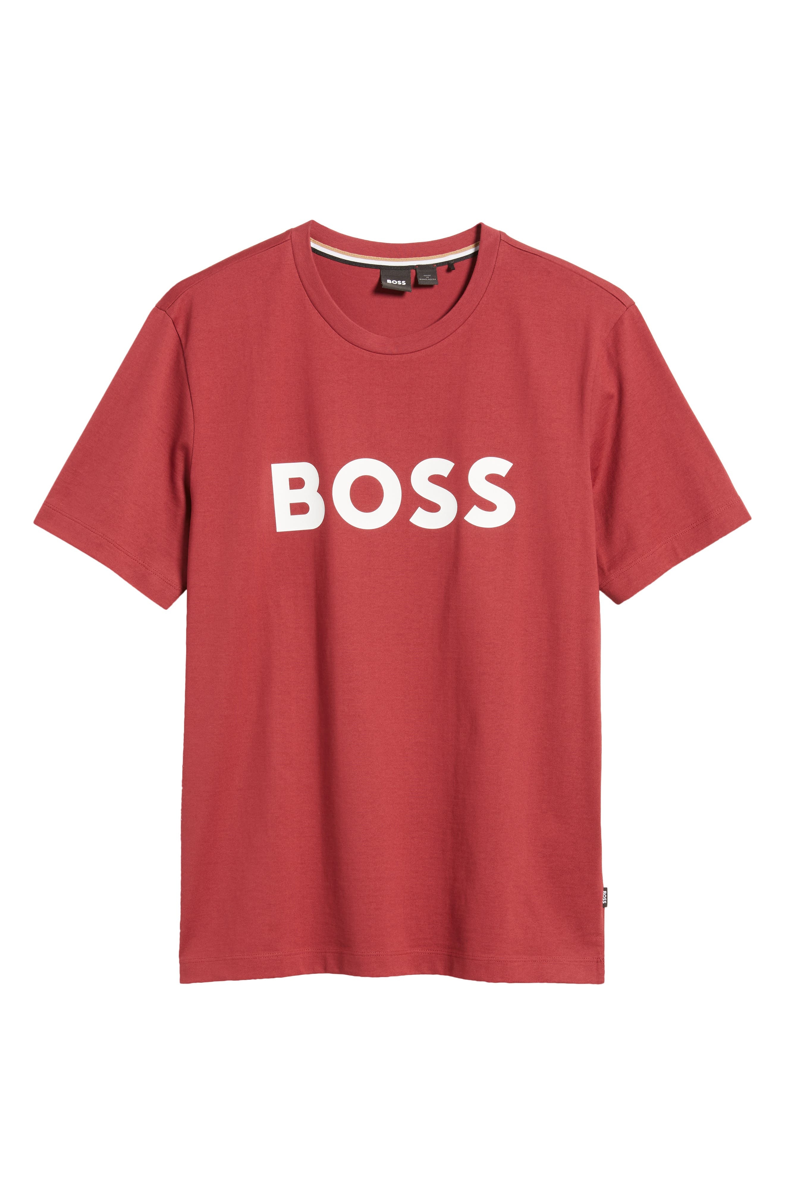 BOSS Tiburt Logo Graphic T-Shirt in Dark Red at Nordstrom - 5