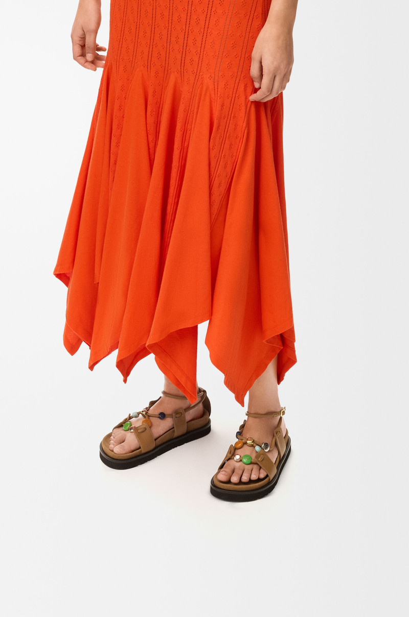 Loewe Pebble Beads fussbett sandal in nappa lambskin outlook