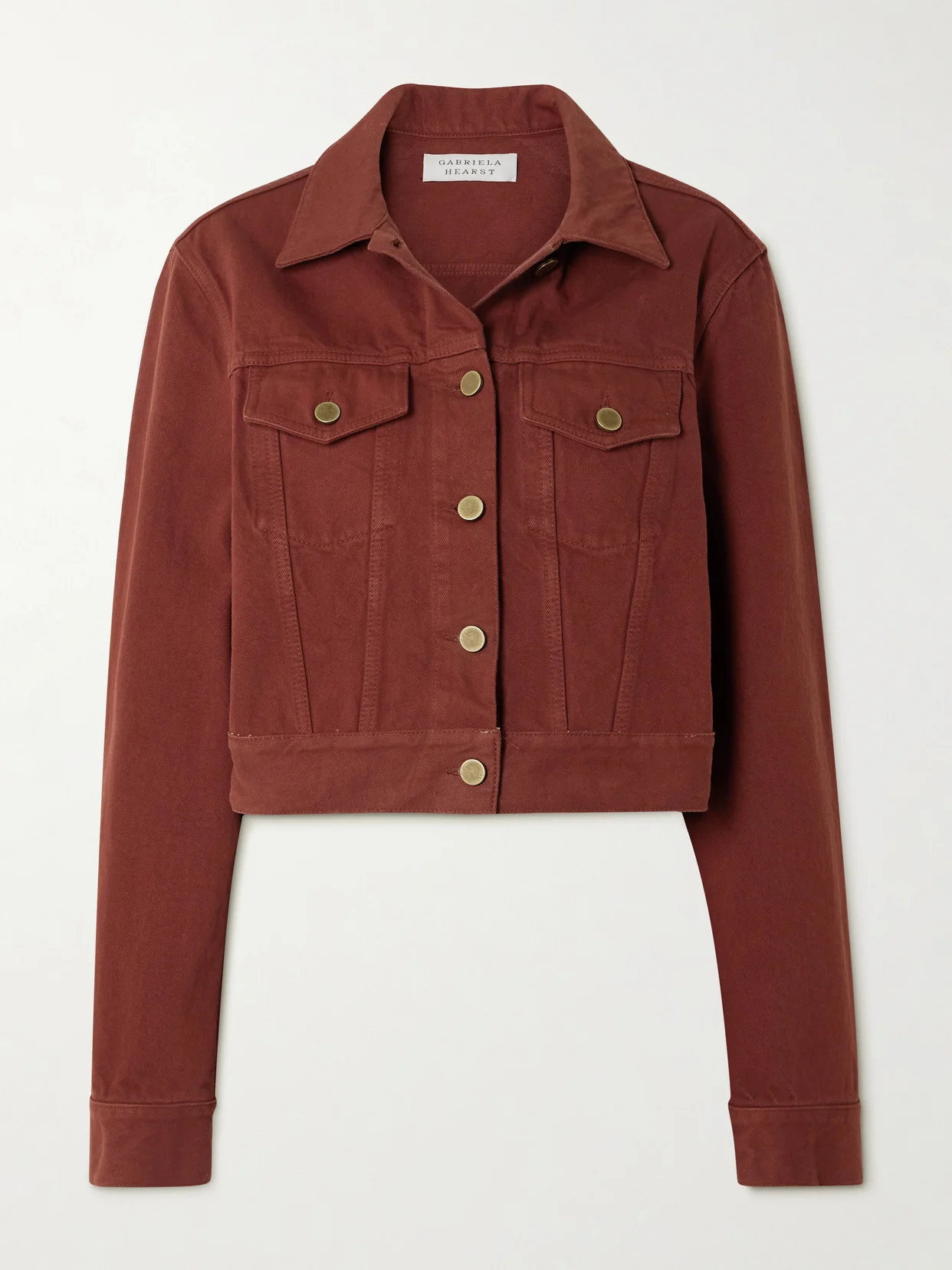 Bronte Cropped Recycled-denim Jacket - 1