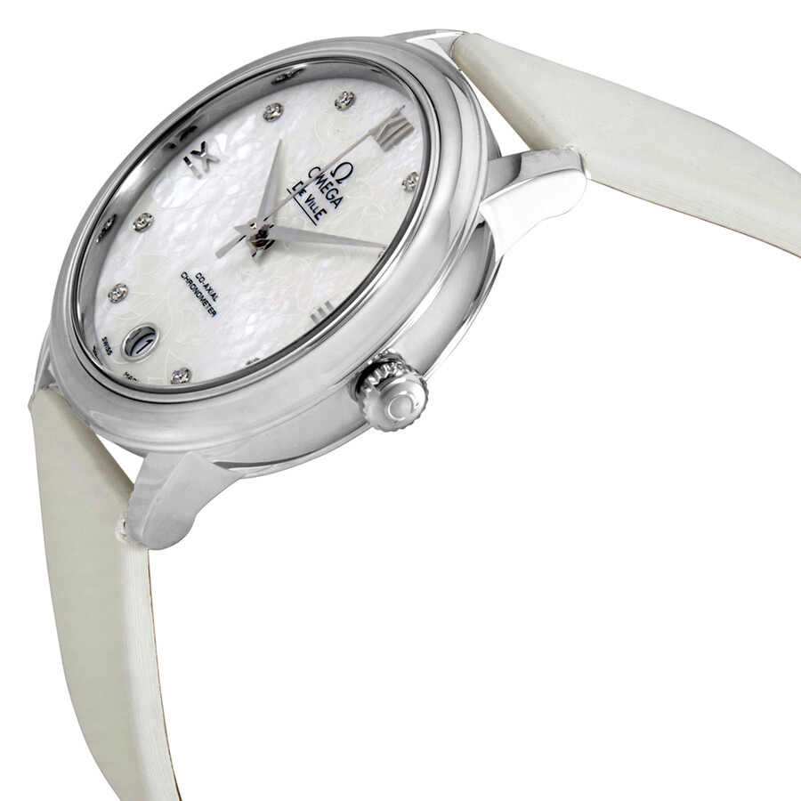 Omega DeVille Prestige Mother of Pearl Butterfly Dial Ladies  Watch 424.12.33.20.55.001 - 2