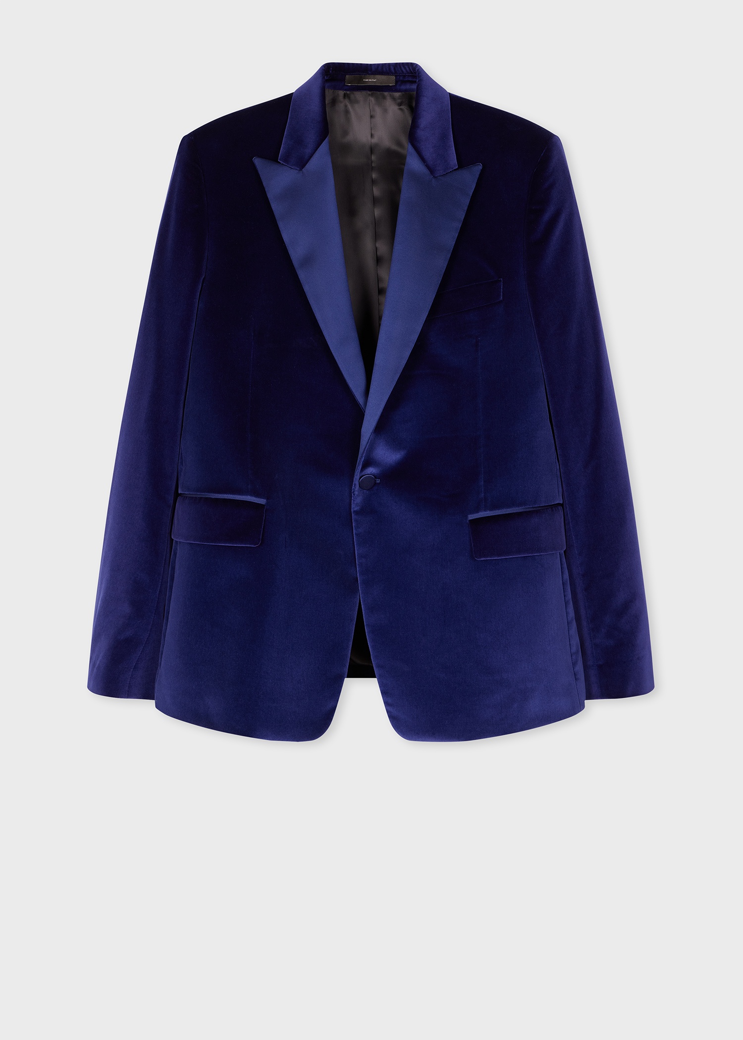 The Soho - Tailored-Fit Indigo Velvet Evening Blazer - 1