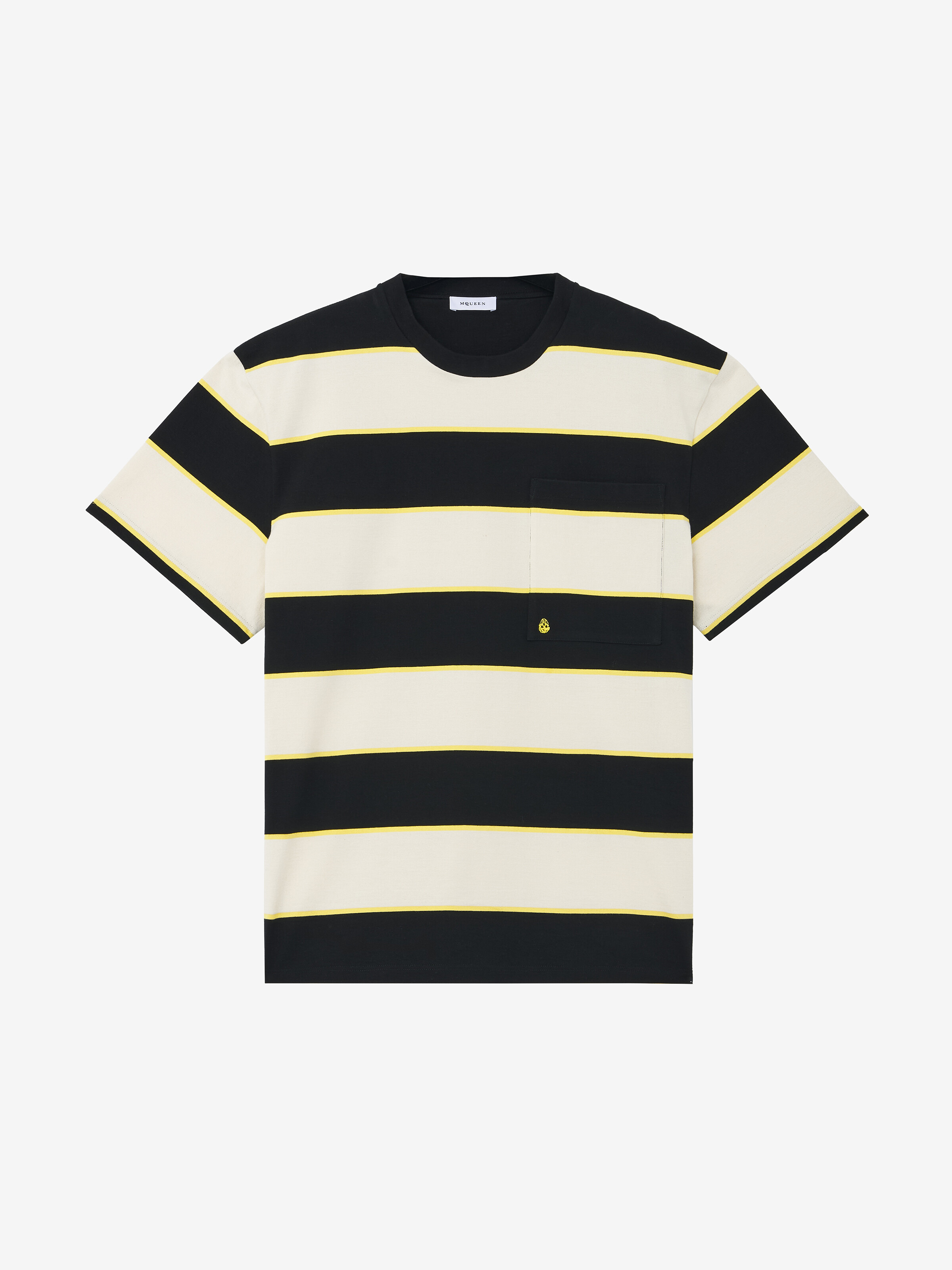 Inverted Skull Striped T-Shirt - 1
