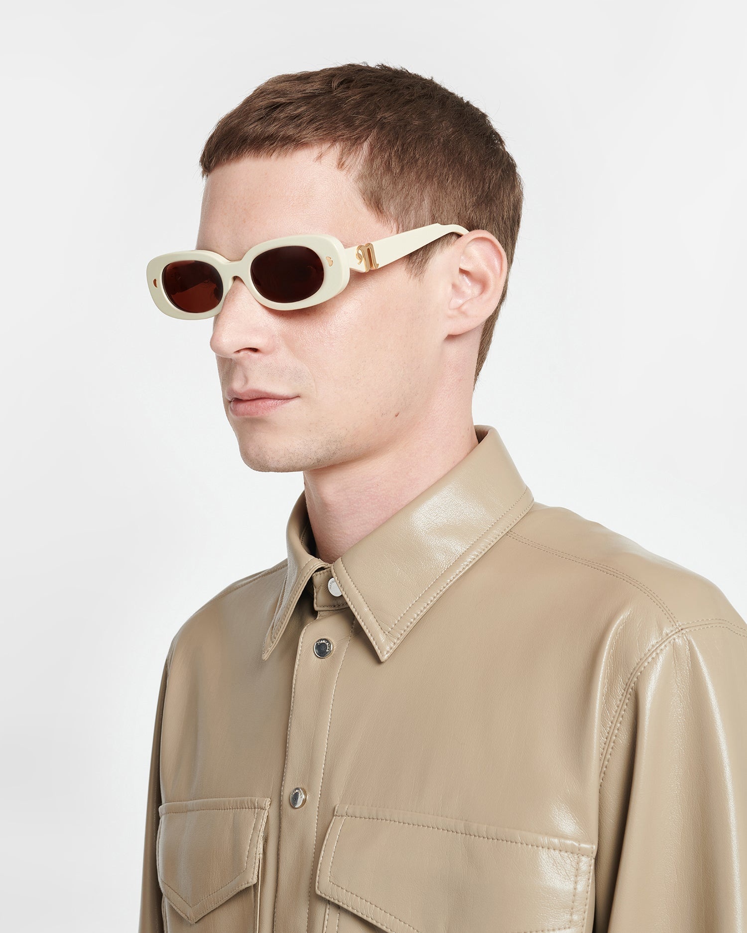 Bio-Plastic Oval-Frame Sunglasses - 5