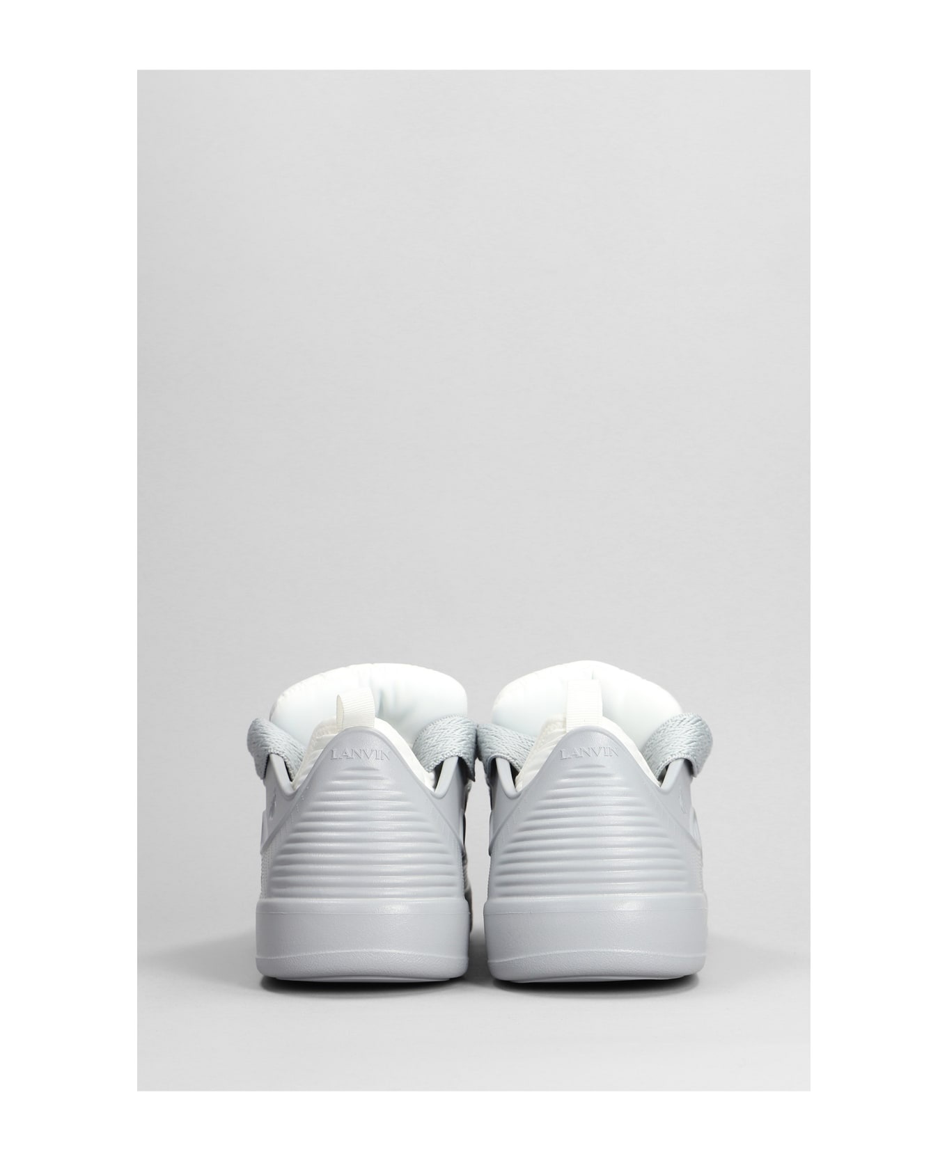 Curb Block Sneakers In Grey Polyethylene - 4