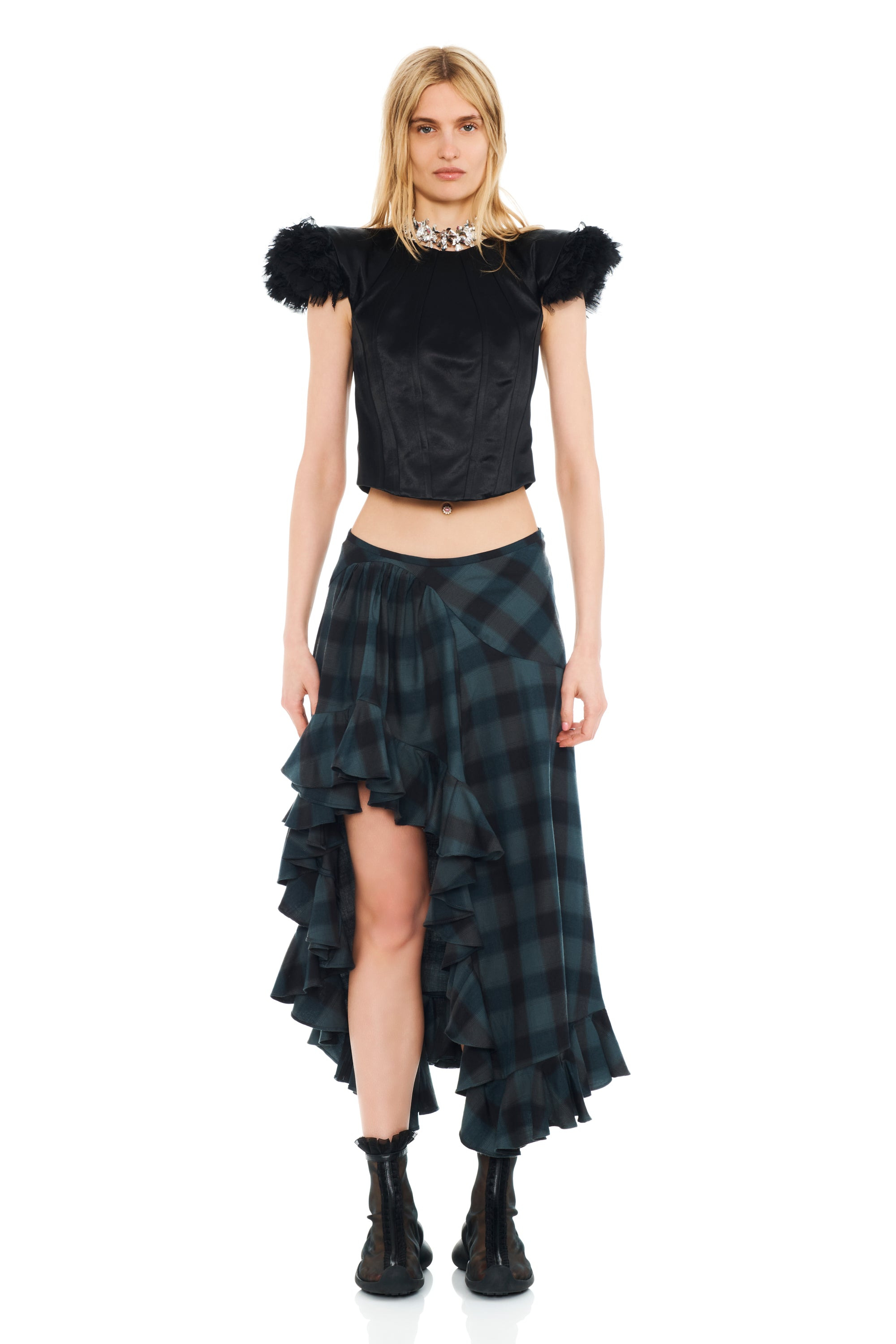 SEA PINE PLAID FLORIST SKIRT - 2
