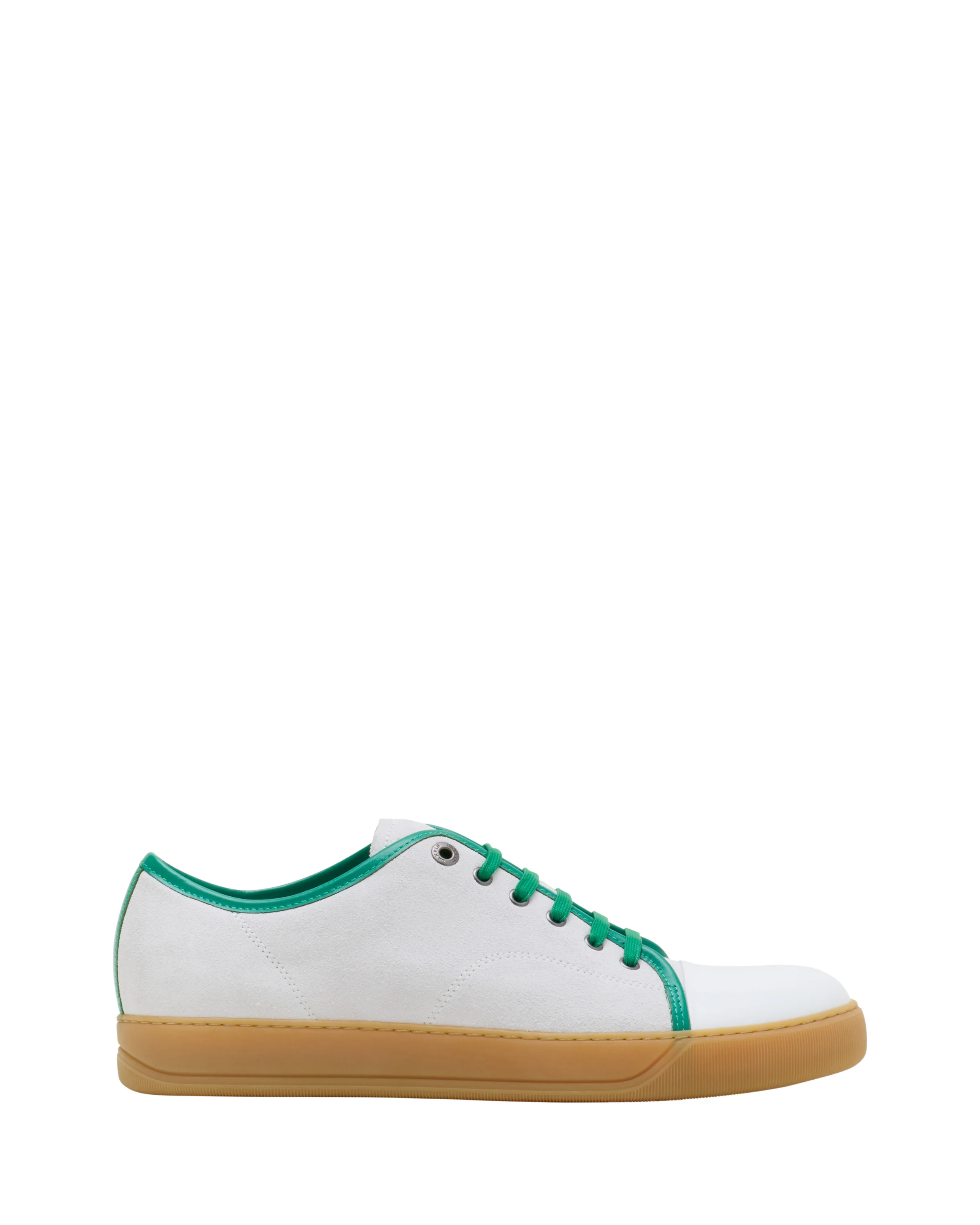 Lanvin DBB1 Leather And Suede Sneakers in Green at Nordstrom - 1