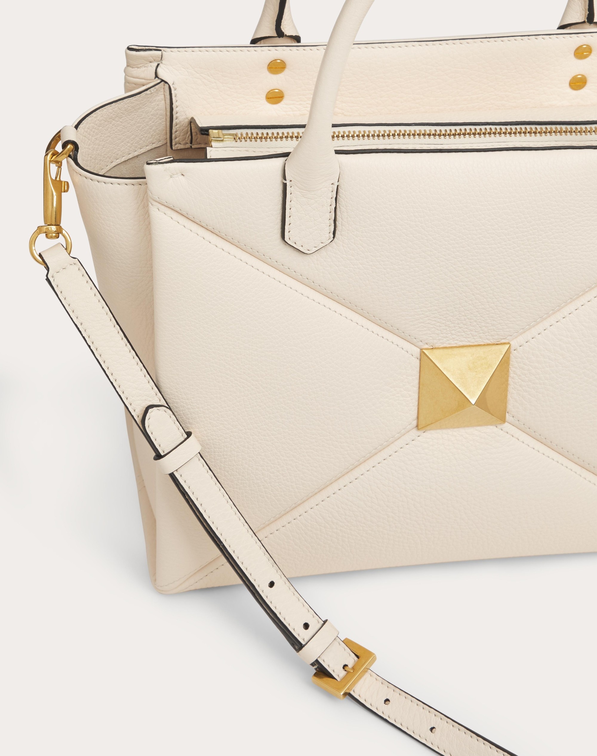 MEDIUM ONE STUD GRAINY CALFSKIN HANDBAG - 5