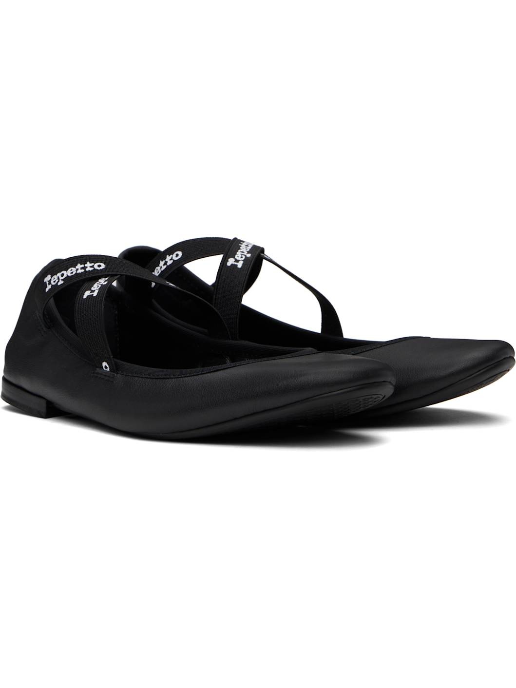 Black Joana Mary Jane Ballerina Flats - 4