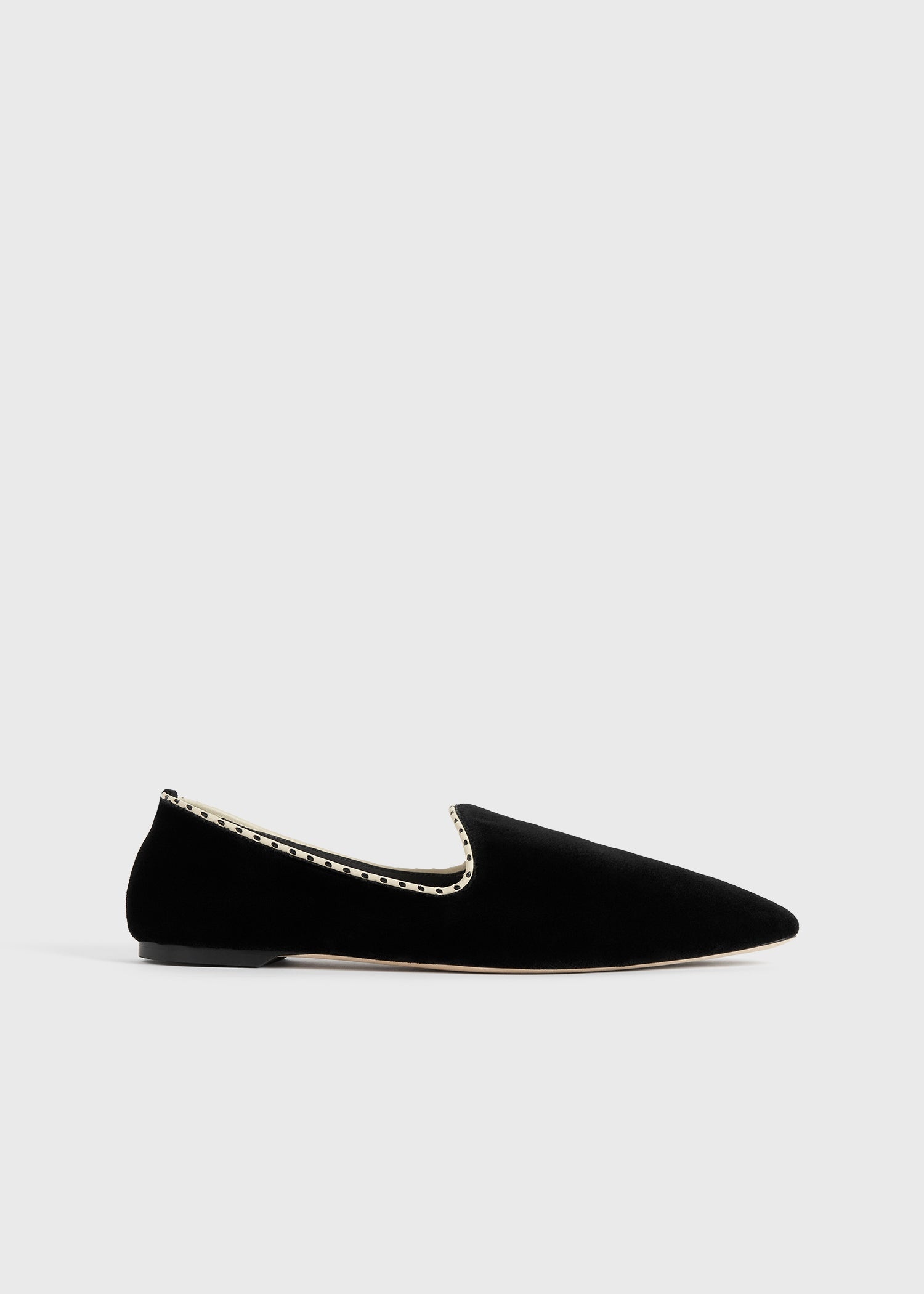 Velvet venetian slippers black - 7