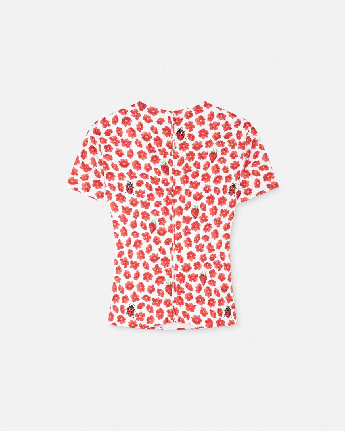 Strawberry Garden Safety Pin Gathered Top - 3