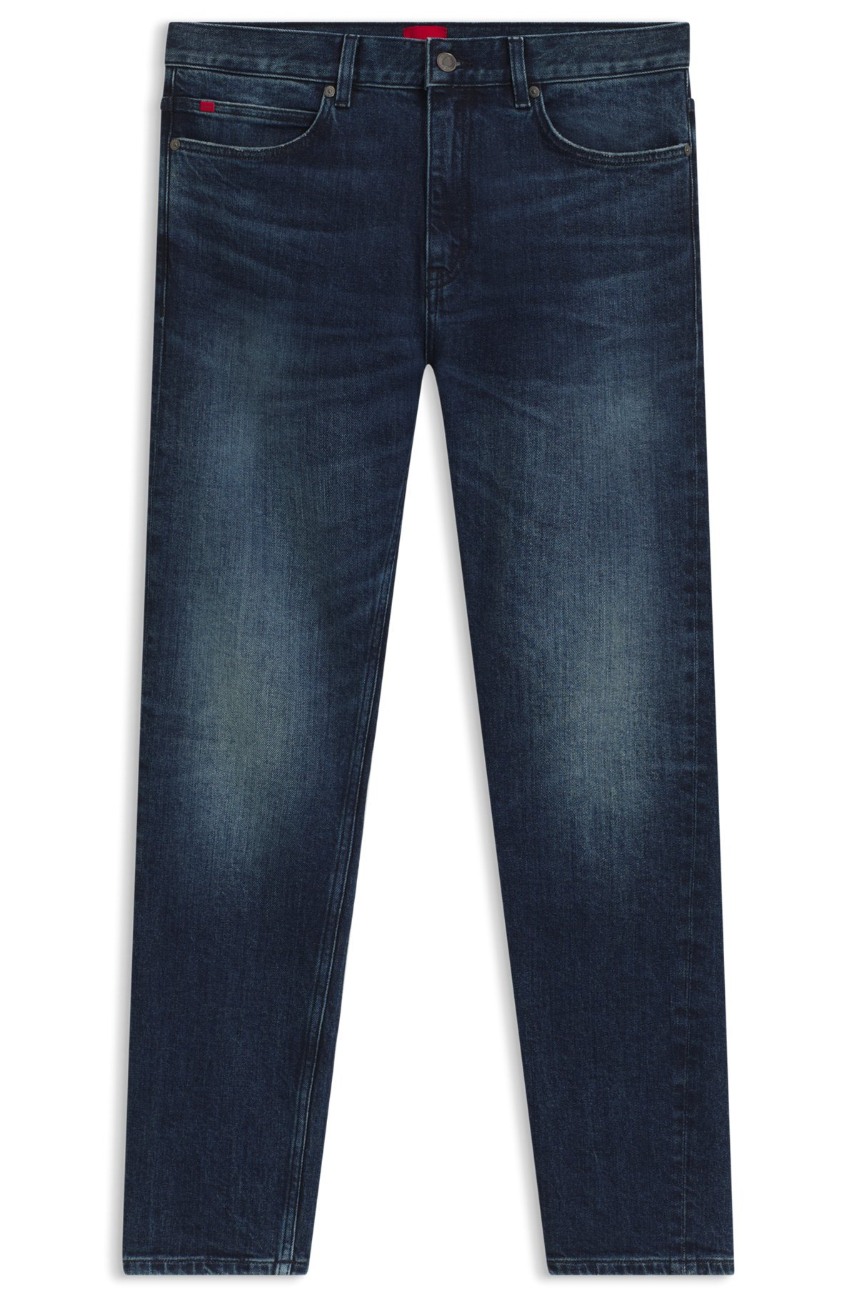 SLIM-FIT JEANS IN DARK-BLUE COMFORT-STRETCH DENIM - 1