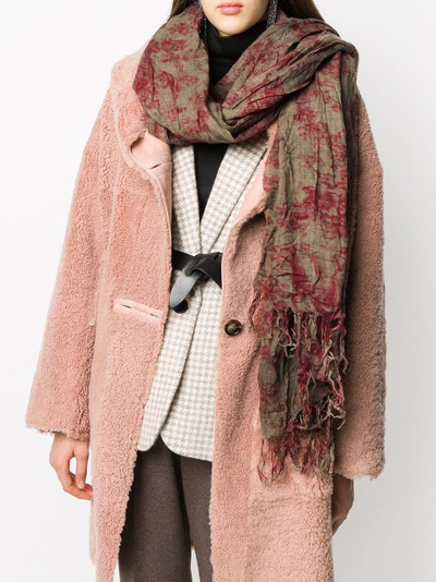 UMA WANG printed virgin wool scarf outlook