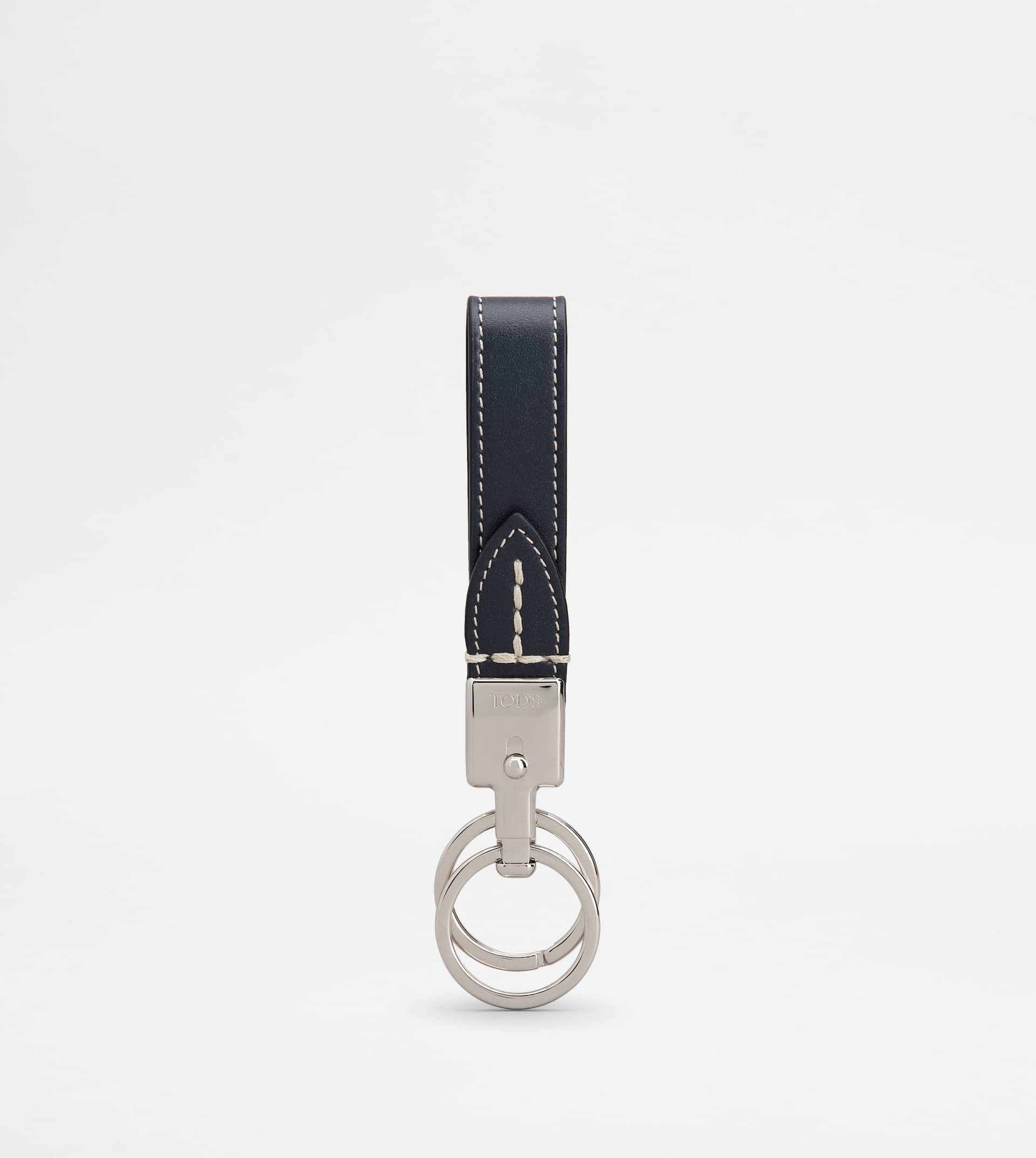 LEATHER KEY HOLDER - BLUE - 1