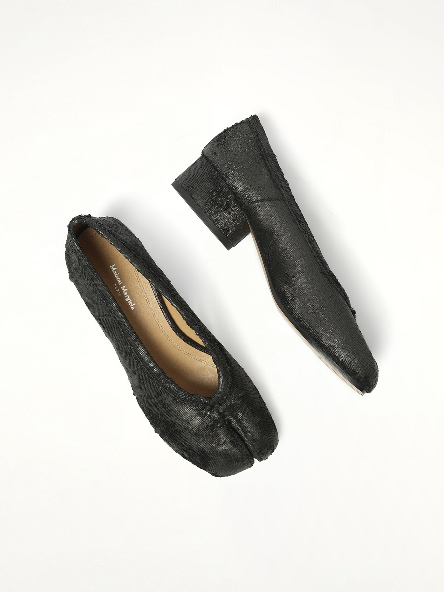 Crackling New Tabi Ballerina H30 in Black - 4