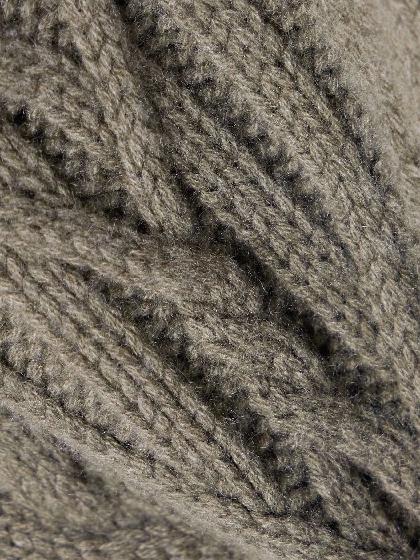 Gigi cable-knit cashmere turtleneck sweater Gray - 4