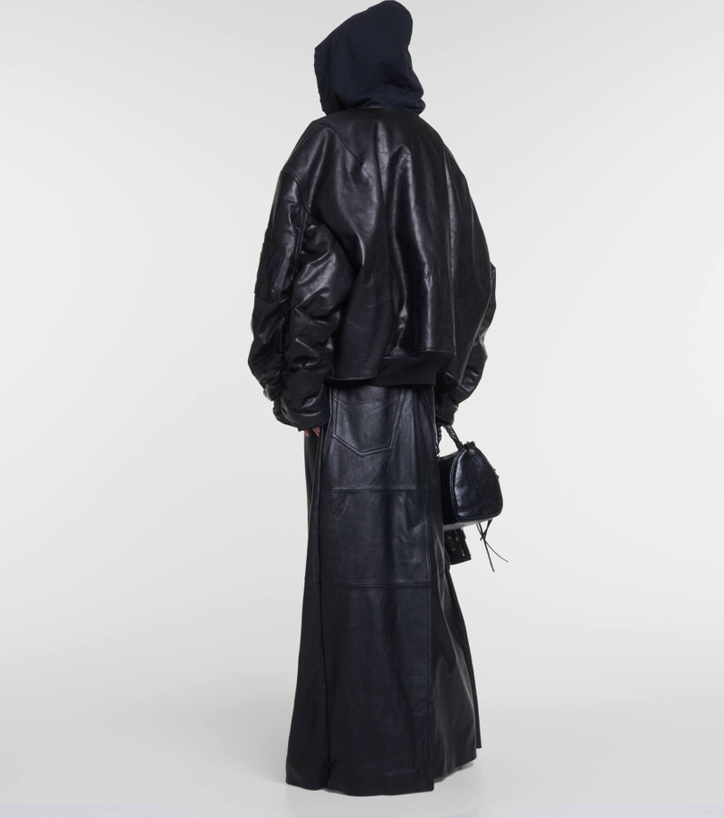 hooded leather bomber jacket 3