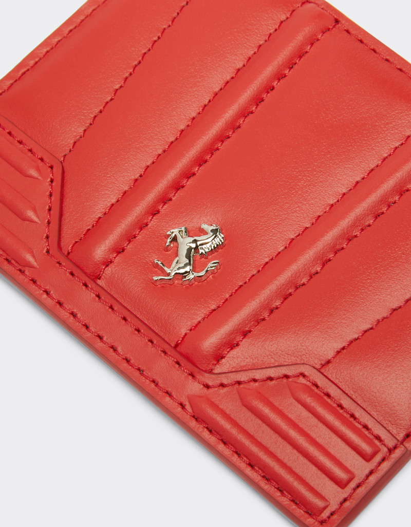 GT Ferrari leather card holder with livery motif 4