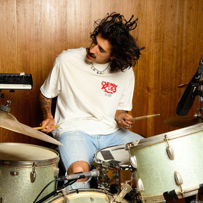 DUKE + DEXTER DWT Cherry Kiss Tour Vintage White T-Shirt outlook