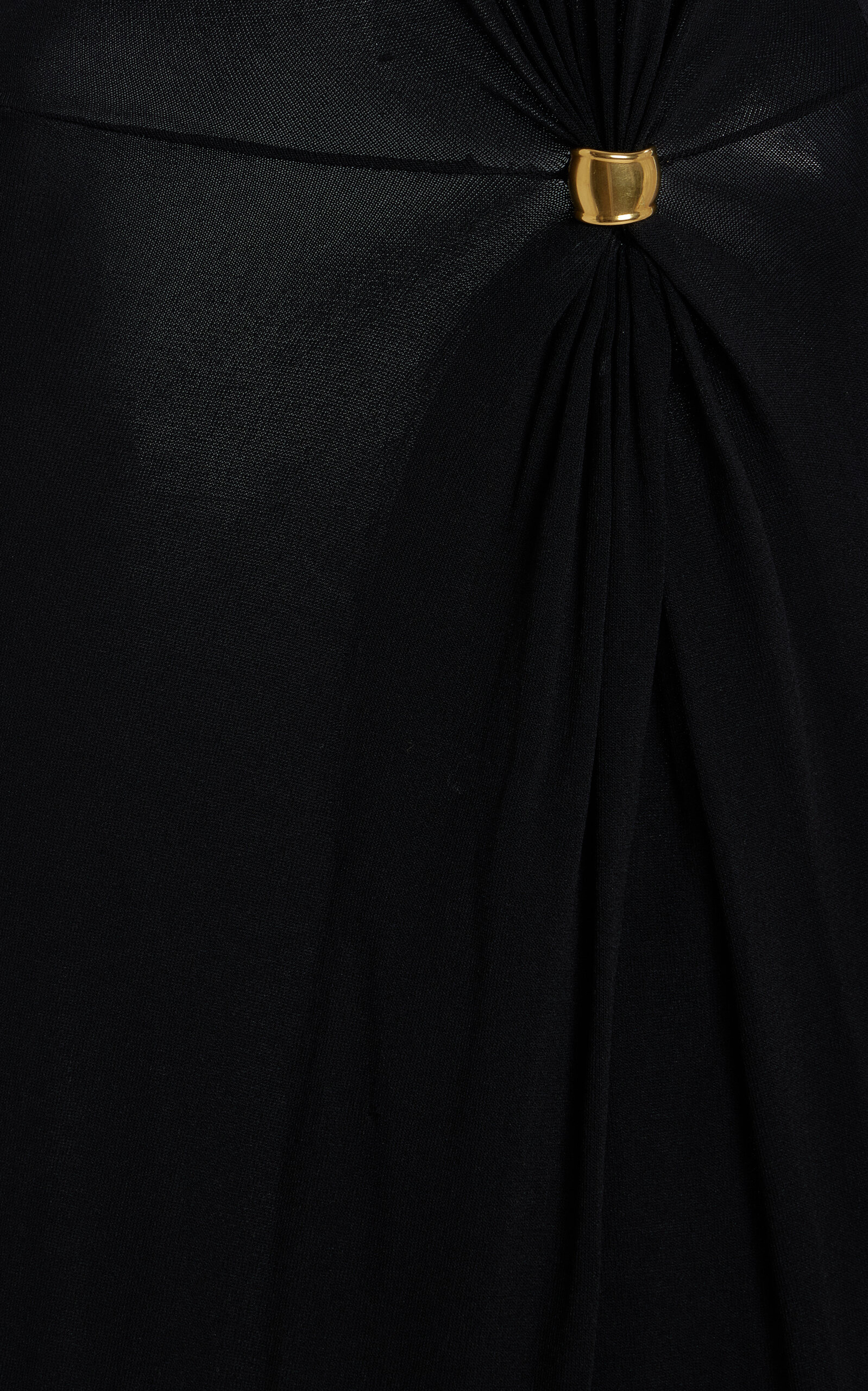Saralien Gathered Jersey Midi Dress black - 5