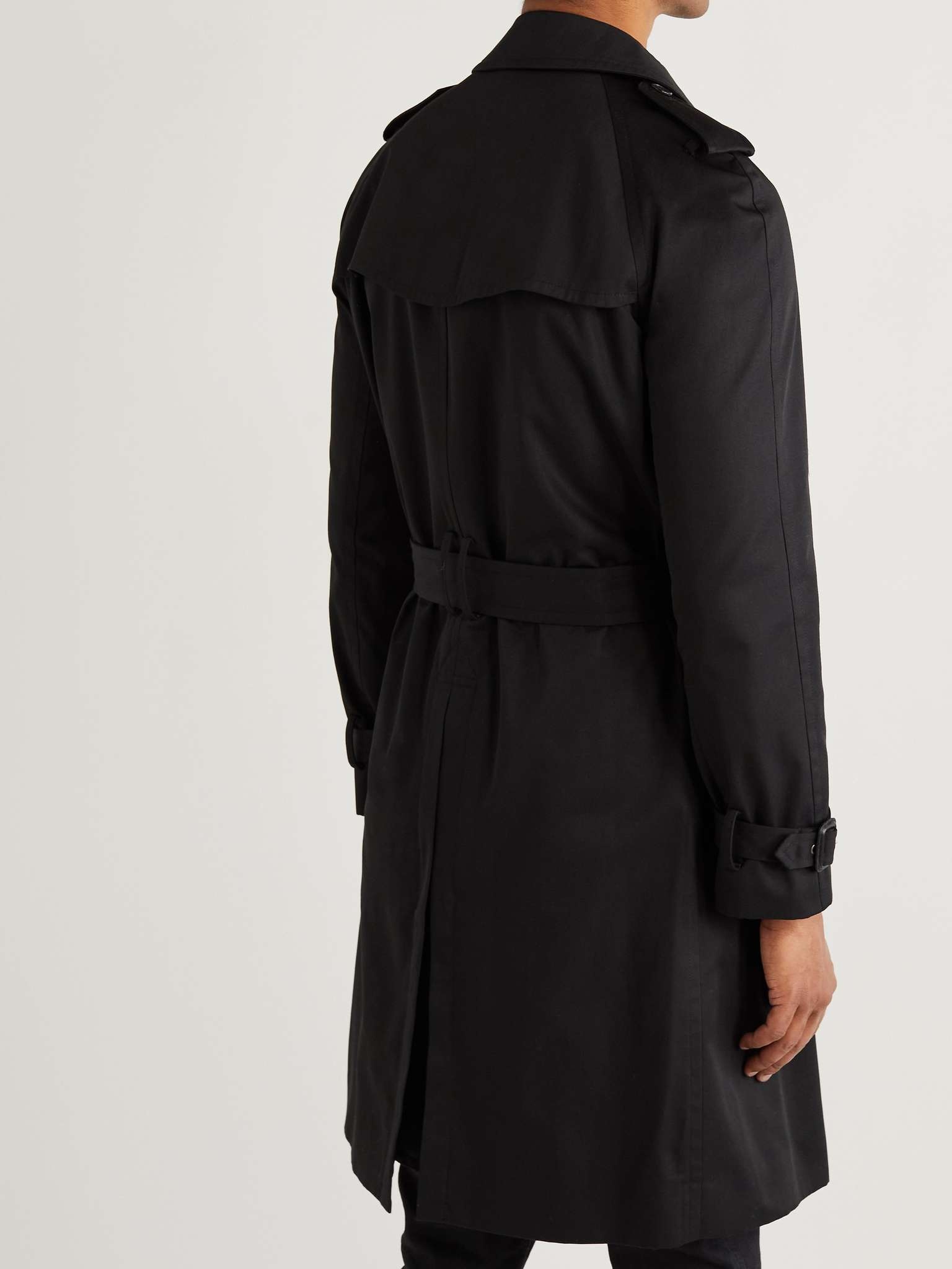 Slim-Fit Belted Gabardine Trench Coat - 4