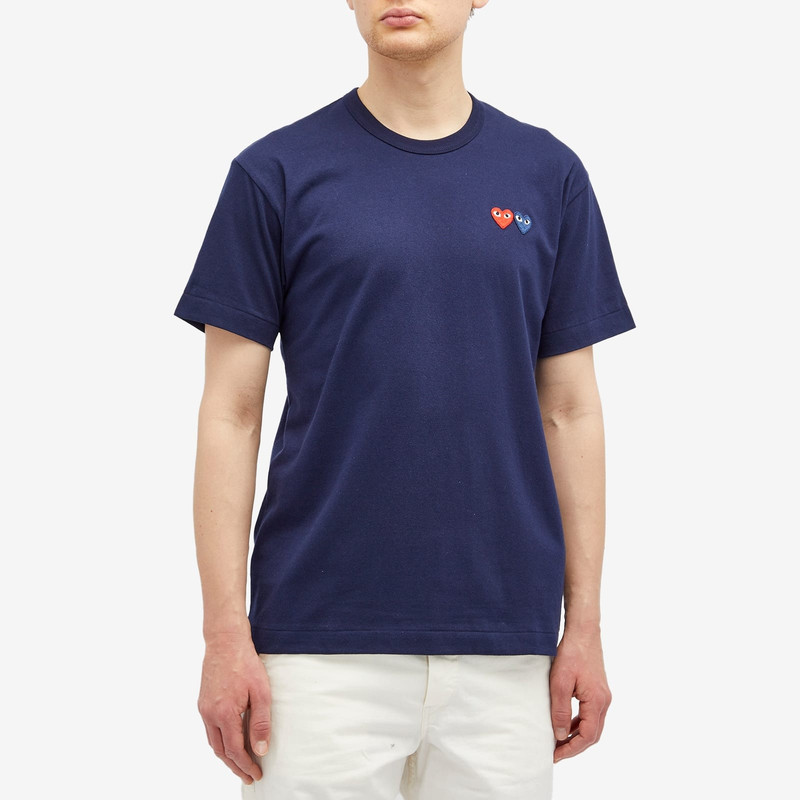 Comme des Garçons PLAY Comme des Garçons Play Double Heart T-Shirt outlook