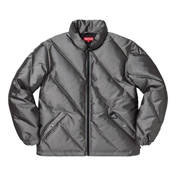 Supreme FW19 Week 11 Iridescent Puffy Jacket Black SUP-FW19-961 - 1