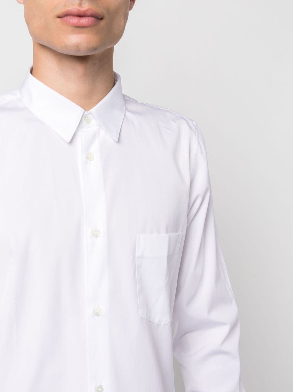 chest-pocket button-up shirt - 5