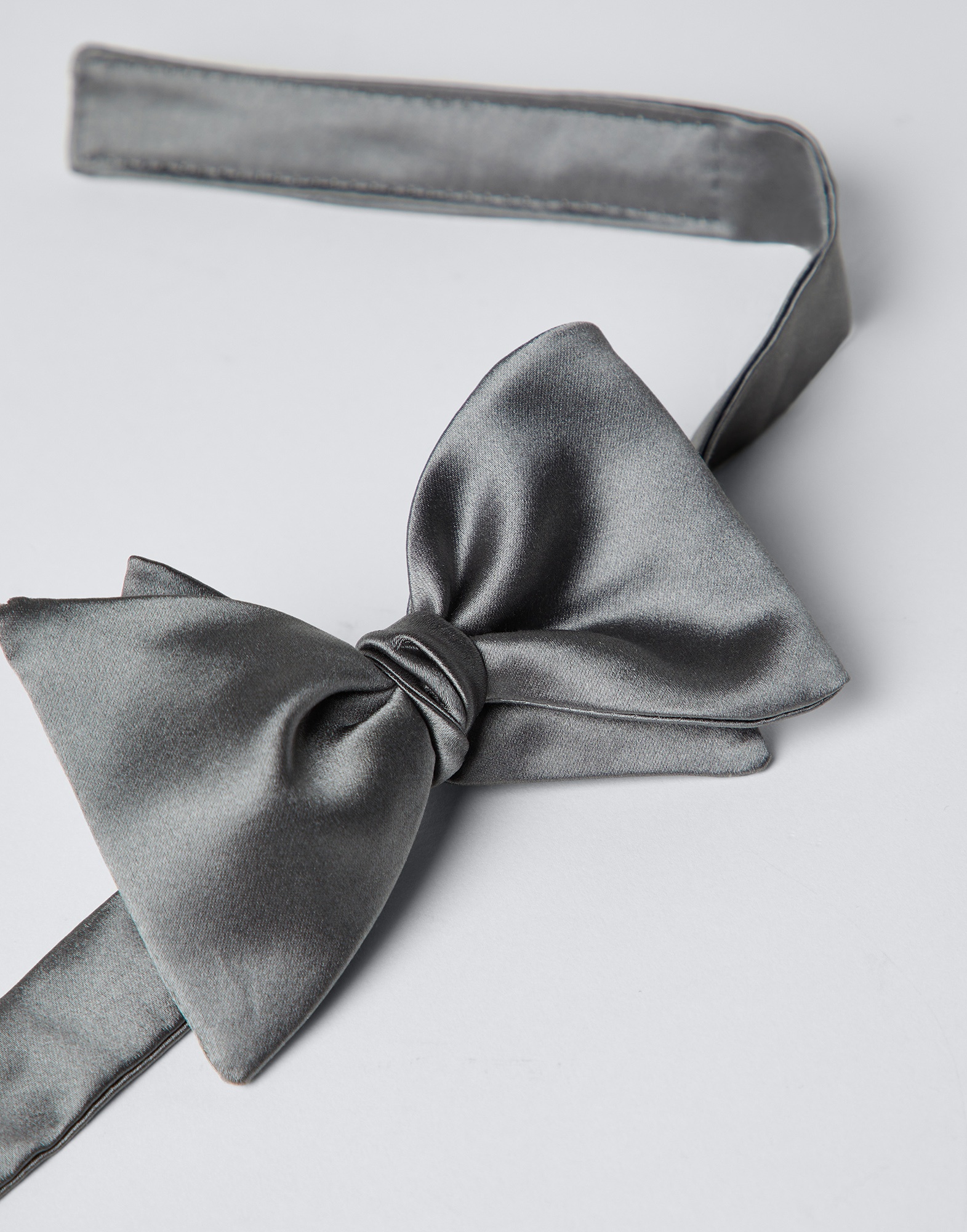 Cotton and silk satin bow tie - 2