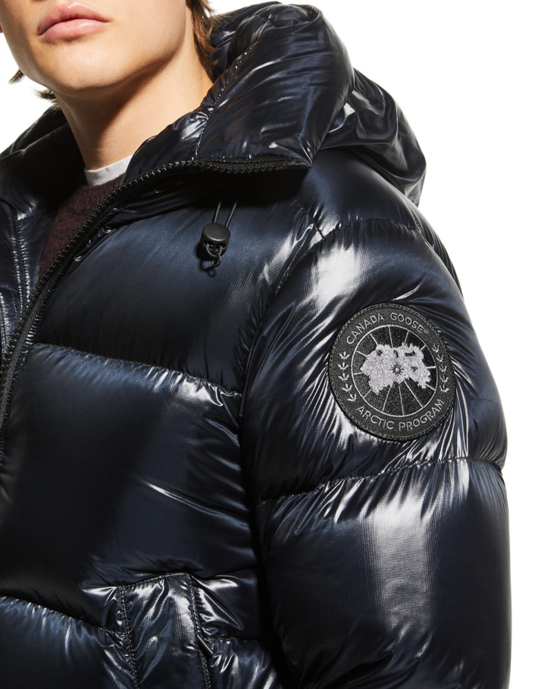 Men's Crofton Black Disc Puffer Jacket 6