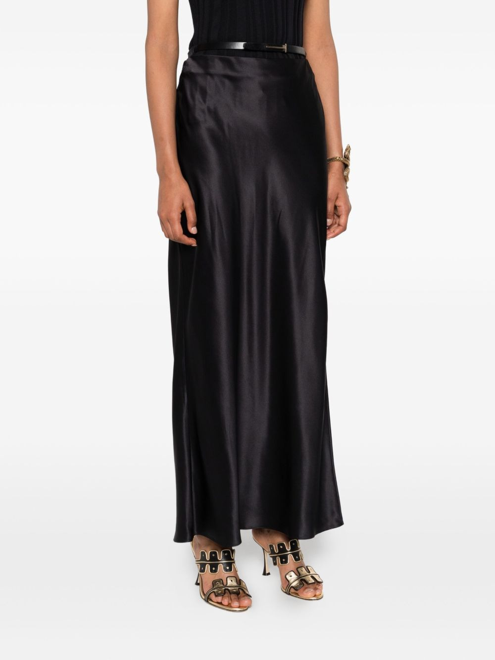 silk maxi skirt - 3