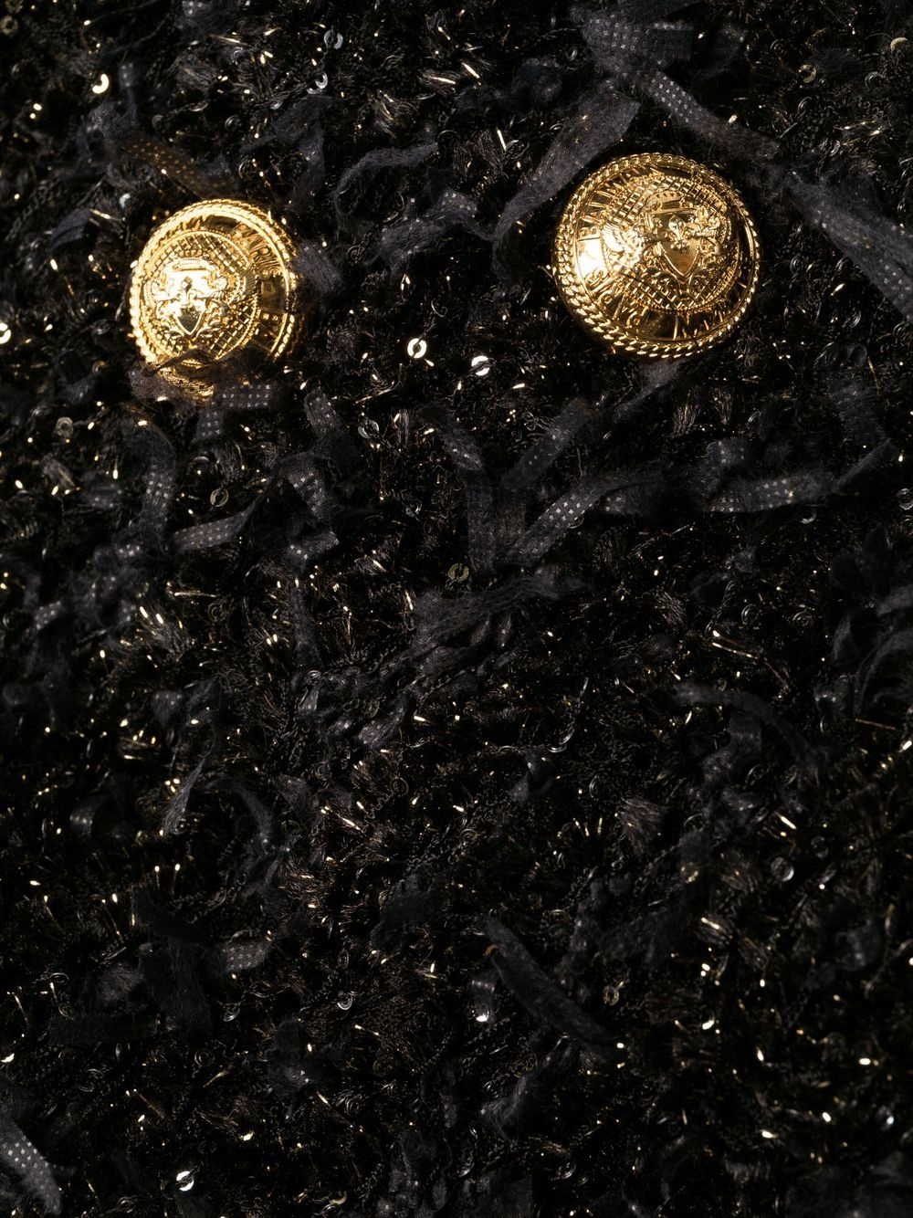 sequin-embellished tweed mini dress - 7