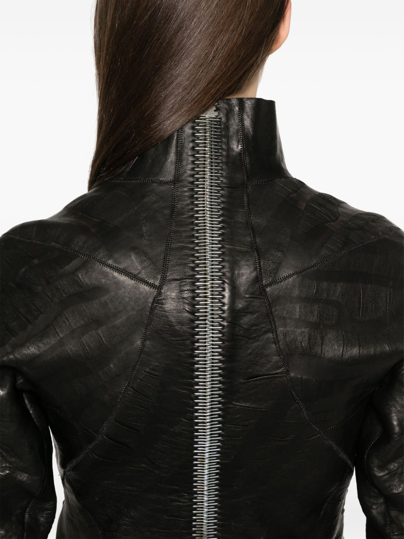 metallic-detail jacket 5