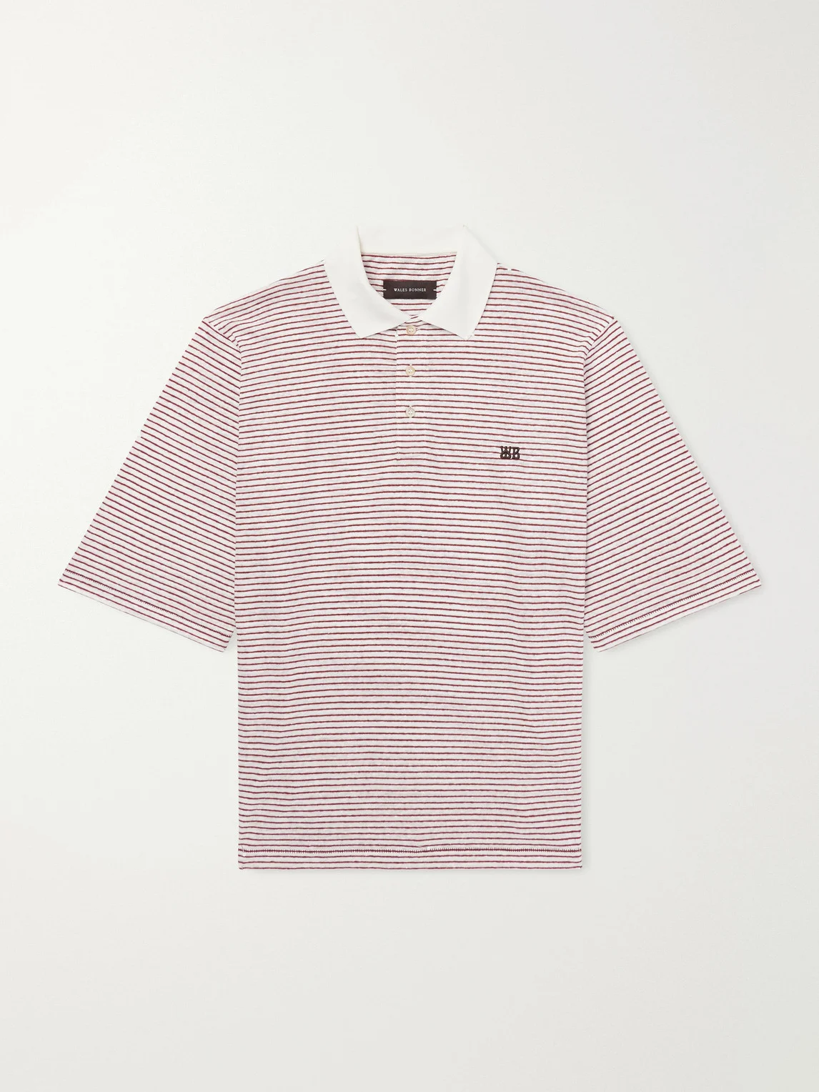 Bask Striped Linen and Cotton-Blend Polo Shirt - 1